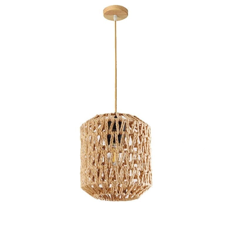 Trax Lux Lustre Pendente de Vime Retrô Bivolt